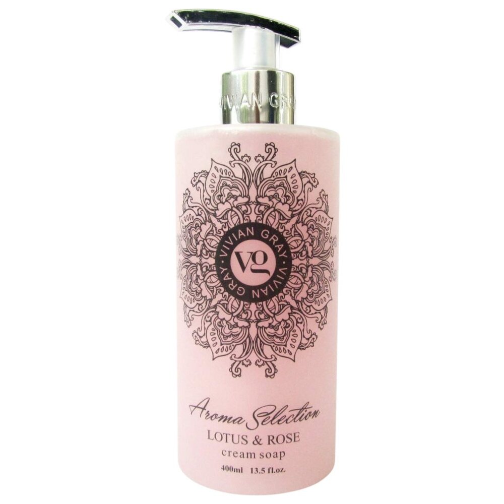 Vivian Gray Aroma Selection Lotus & Rose Cream Soap 13.5 Fl Oz - Picture 2 of 3